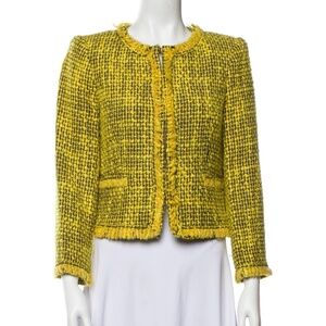 Alice & Olivia Tweed pattern evening jacket